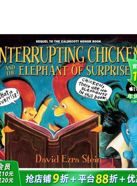 【现货】Interrupting Chicken 打断别人说话的小鸡与给人惊喜的小象 英文儿童绘本【善优童书】