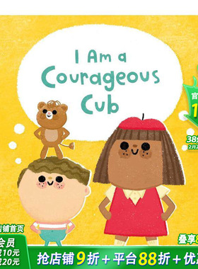 【预售】【正念引导】我是一只勇敢的小熊 培养自信心 【I Am Mindful】I Am a Courageous Cub 英文儿童故事绘本 进口童书