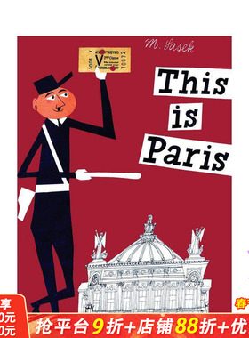 【预售】【Miroslav Sasek】这就是巴黎 This is Paris 英文儿童插画故事绘本 进口童书