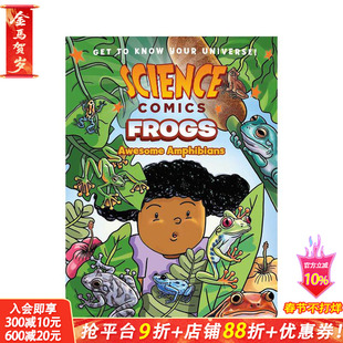 【现货】青蛙：令人敬畏的两栖动物 【Science Comics】Frogs: Awesome Amphibians英文儿童漫画 英语拓展故事阅读绘本进口书#