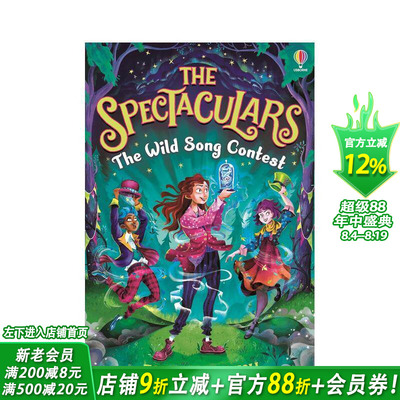 【预售】精彩纷呈： 狂歌比赛 The Spectaculars: The Wild Song Contest 英文儿童桥梁章节故事 英语拓展阅读进口书