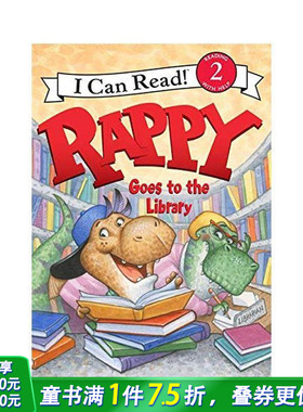 【现货】Rappy Goes to the Library，Rappy去了图书馆 英文原版图书籍进口正版 Gutman 儿童分阶阅读