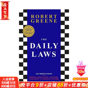 【预售】每日法则：关于权力、诱惑、掌控、策略和人性的冥想 The Daily Laws纽约时报书作家Robert Greene 英文正版进口书