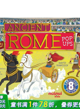 【预售】【古文明立体书】古罗马立体书 【Ancient Civilisations Pop-Ups】Ancient Rome Pop-Ups英文儿童立体趣味绘本 进口童书