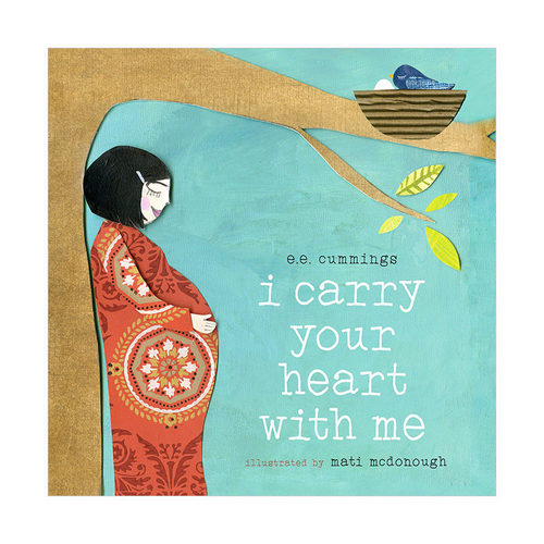 【现货】与你同在I Carry Your Heart with Me 亲子阅读绘本纸板书 英文版 亲子感情培养诗歌教育启蒙Mati McDonough插画