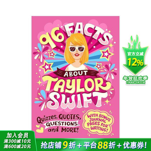 【现货】英文原版  96 Facts About Taylor Swift: Quizzes, Quotes, Questions, and More! 平装 儿童绘本英语故事书