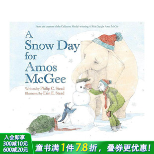 McGee 进口童书 雪天 Day for Snow 阿莫斯·麦吉 英文儿童插画故事绘本 Amos 预售
