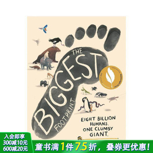 大脚印 善优童书 英文原版 10岁以上 趣味想象力故事 艺术绘本 Footprint Biggest The 现货