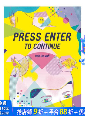 【现货】按Enter以继续 Press Enter to Continue 漫画家Ana Galvañ 英文原版漫画图像小说 Fantagraphics