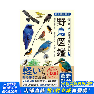 城市野山水边 野鸟图鉴 日本正版 预售 进口书 日文艺术画册 新分类改订版 街?野山?水辺で见かける 野鸟図鉴