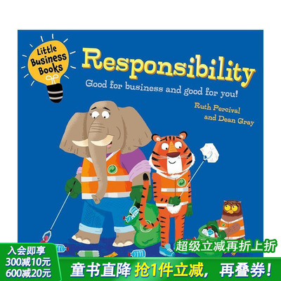 【预售】给孩子的商业小丛书：责任 Little Business Books: Responsibility 英文儿童插画科普绘本 进口童书