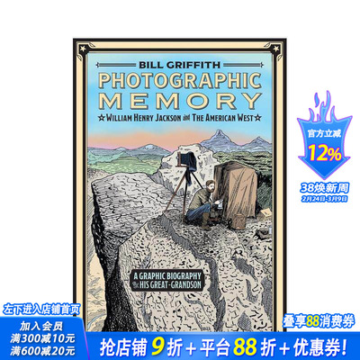 【预售】摄影记忆：威廉·亨利·杰克逊与美国西部 Photographic Memory 原版英文漫画书 正版进口书