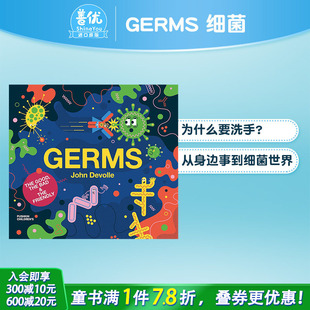 细菌 善优童书 进口图书 Minds 现货 英文原版 Germs Science Big 精装 For 儿童英语艺术插画绘本 Little