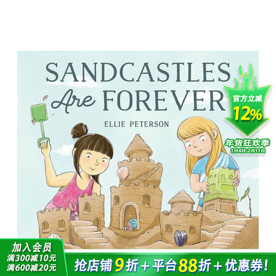 【预售】沙堡是永恒的 Sandcastles Are Forever 英文儿童插画故事绘本 进口童书