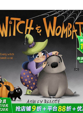【预售】女巫与袋熊 Witch & Wombat 原版英文儿童绘本 正版进口书籍 善优图书