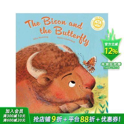 【预售】野牛和蝴蝶：生态系统的故事 The Bison and the Butterfly: An ecosystem story 英文儿童插画科普绘本 进口童书