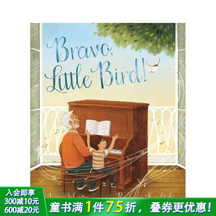 艺术插画绘本 进口儿童英语图书 小鸟 Bird 人与动物故事 Little 好极了 Bravo 3岁 精装 预售