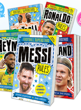 【现货多款选拍】足球明星特辑桥梁书 C罗/内马尔/哈兰德/梅西 等足球名人+足球故事系列绘本Football Superstars 英文儿童进口书