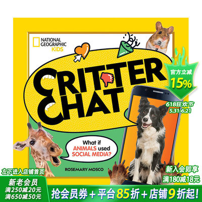 【现货】英文原版 小动物聊天 Critter Chat 国家儿童地理 自然科普 艺术插画绘本 10岁以上 正版进口 善优图书