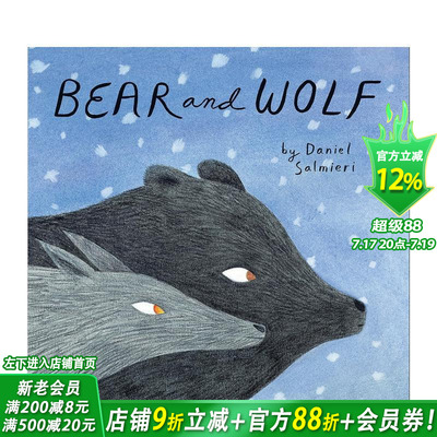 【预售】Bear and Wolf 熊和狼 英文原版儿童艺术绘本 3-6岁【善优童书】