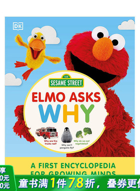 【现货】英文原版 芝麻街Elmo问为什么：成长中的百科全书 Sesame Street Elmo Asks Why? 英文儿童故事绘本 进口原版书籍