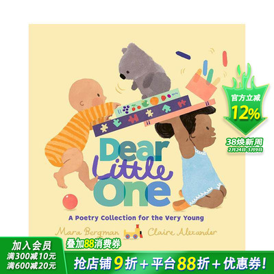 【预售】亲爱的小不点 国际安徒生奖提名作家Mara Bergman Dear Little One 英文儿童插画故事绘本 进口童书 亲子绘本