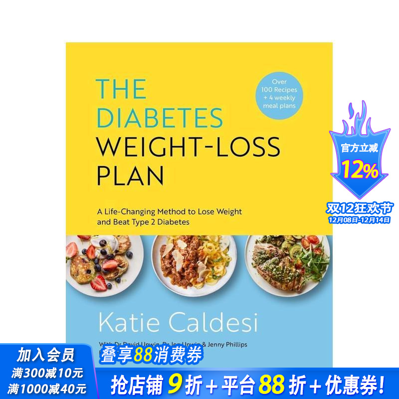 【预售】糖尿病减肥计划：改变生活的减肥方法并战胜 2 型糖尿病 The Diabetes Weight-Loss Plan英文餐饮美食文化 正版进口书