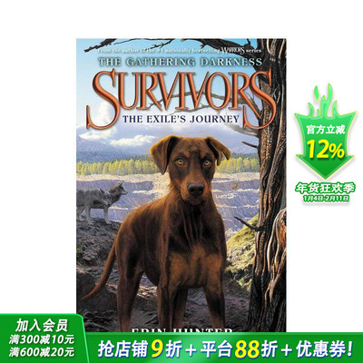 【现货】Survivors: The Gathering Darkness 5: The Exile’s Journey，幸存者:英文原版图书籍进口正版 Hunter 儿童分阶