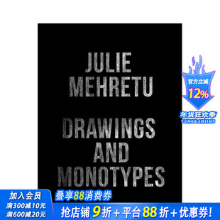 【预售】朱莉·梅赫雷图：绘画与单版画 Julie Mehretu: Drawings and Monotypes 原版英文艺术画册画集 正版进口书