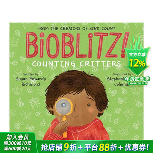 【预售】生物多样性普查！ 【Community Science Counts!】Bioblitz! 英文儿童插画故事绘本 进口童书