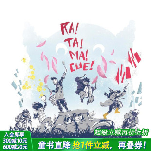 英文儿童插画故事绘本 打击乐大冒险 Cue 进口童书 预售