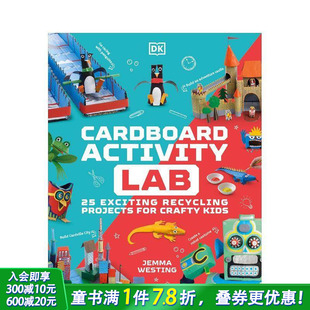 Activity 进口童书 DK活动实验室 英文儿童趣味互动绘本英语早教 Cardboard Lab 手工DIY 硬纸板 预售