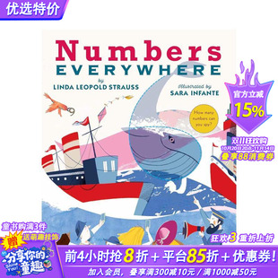 英文原版 带T. Tie Their Can’t 霸王龙不会系鞋 Rexes 6岁儿童学前数字数数儿歌教育启蒙彩图绘本 Shoes 现货
