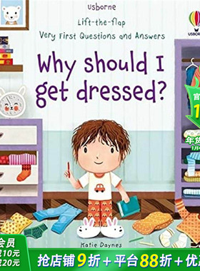 【预售】【翻翻书】为什么我需要穿衣服Why Should I Get Dressed?  0-3岁婴幼儿生活启蒙儿童绘本精装纸板书 英文原版 图书
