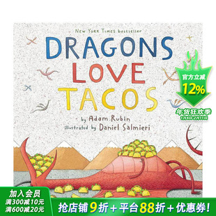 【预售】龙爱塔可 Dragons Love Tacos 英文儿童插画故事绘本 英语进口童书