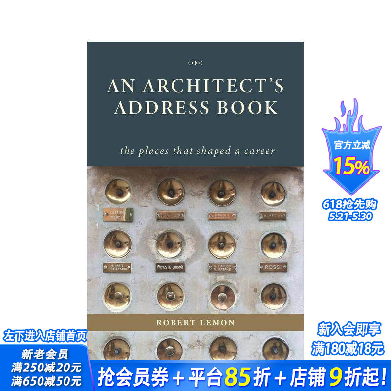【预售】建筑师地址簿 An Architect's Address Book 原版英文建筑设计 正版进口书