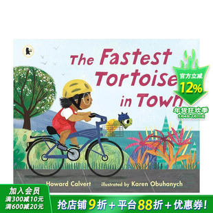 【现货】镇上跑得*快的乌龟（平装版） The Fastest Tortoise in Town 原版英文儿童插画艺术故事绘本 进口图书