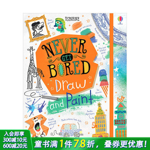and 预售 Bored Paint 艺术入门启发 绘画Never 英文原版 不会无聊 善优童书 Get 儿童艺术启蒙绘本 Draw