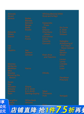【现货】英文原版 惠特尼双年展 2022：保持安静 Whitney Biennial 2022: Quiet As It’s Kept展览收藏艺术正版进口图书画册
