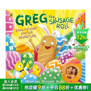 【现货】香肠卷格雷格：鸡蛋味复活节冒险 Greg the Sausage Roll: Egg-cellent Easter Adventure 英文儿童插画故事绘本 进口童书