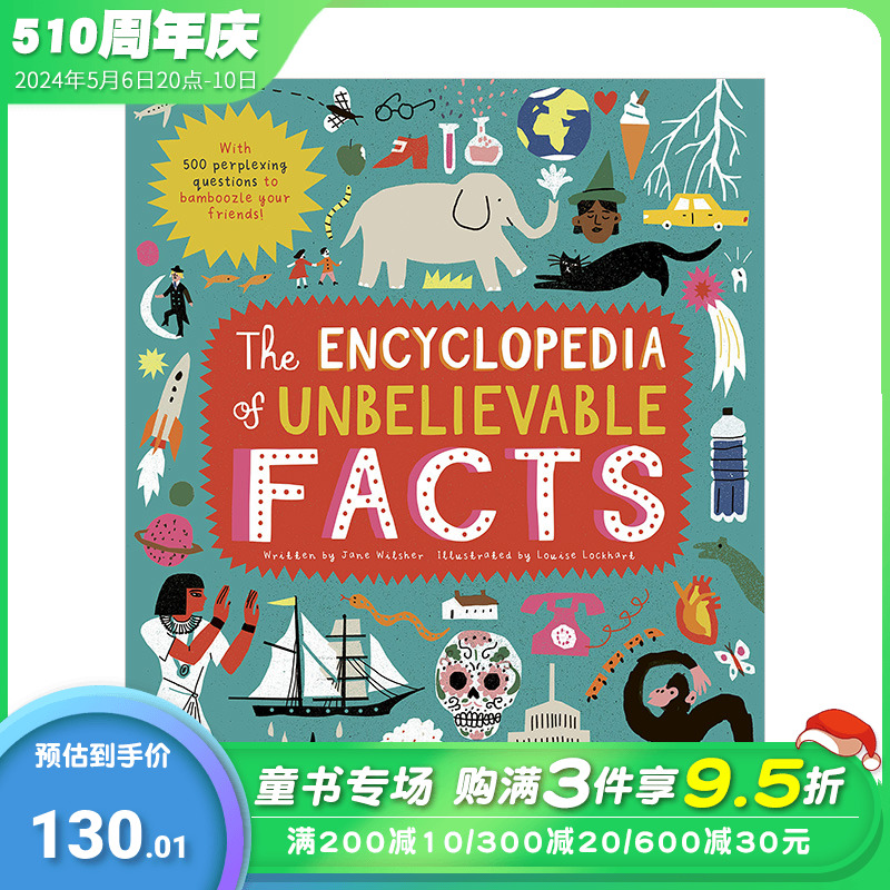 【现货】难以置信的事实百科全书The Encyclopedia of Unbelievable Facts 6岁以上儿童阅读知识图册图集英文原版【善优童书】