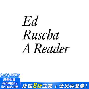 【预售】埃德·鲁沙读本 Ed Ruscha: A Reader 原版英文艺术画册画集 正版进口书