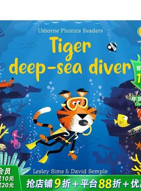 【预售】深海潜水员老虎 【Phonics Readers】Tiger deep-sea diver 英语儿童趣味英语早教进口书