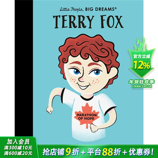 【现货】【小人物,大梦想】英文原版 特里·福克斯Terry Fox 世界名人传记 精装艺术插画绘本 儿童进口英语图书 善优童书