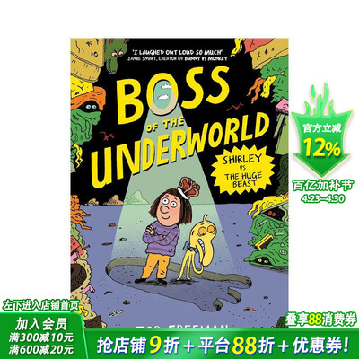【预售】【冥界老大】第2册：雪莉大战兽 Boss of the Underworld:Shirley vs the Huge Beast 英文儿童漫画故事书 英语拓展阅读