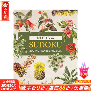 【预售】巨型数独：300道奇妙数独谜题 Mega Sudoku: 300 Incredible Puzzles 原版英文生活综合 正版进口书