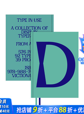 【现货】标题字体应用：标题字体作品集 Display in Use?:?A Collection of Display Typefaces 英文平面设计设计 正版进口书