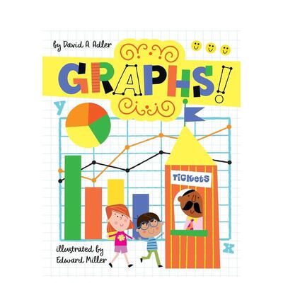 【预售】【STEM达人David A. Adler启蒙系列】图形化数据 Graphs! 英文儿童插画科普绘本 进口童书