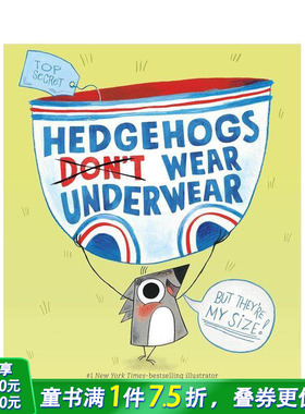 【预售】刺猬不穿内裤 Hedgehogs Don't Wear Underwear 拥抱独特自我 社交情感教育优选读物 英文儿童插画故事绘本 进口童书