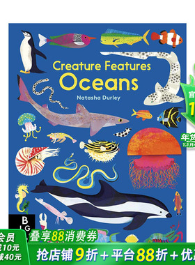 【现货】生物构成海洋 Creature Features Oceans 英文原版儿童科普绘本图书【善优童书】